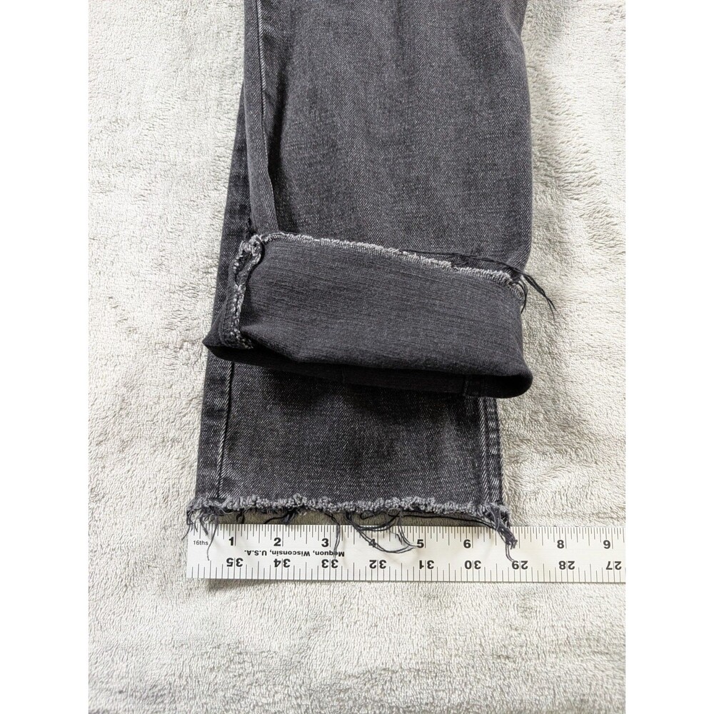Abercrombie & Fitch The Skinny High Rise Jeans Womens 32/14 Black Distress Denim - Picture 10 of 10